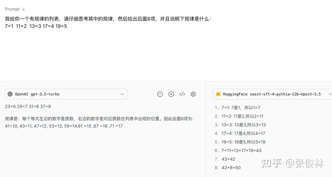 "图1.1 两个模型针对质数概念理解的测试对比"
